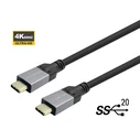Vivolink Μετατροπείς Αντάπτορες USB 2.0 Cable USB-C male USB-C Μαύρο 2m PROUSBCMM2