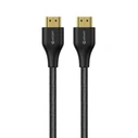 eSTUFF HDMI 2.1 Ultra High Speed 48Gbps Cable 2m - 4K@120Hz, 8K@60Hz, HDR (Dolby Vision/HDR10+), VRR - HDMI male to HDMI male, Black