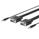 MicroConnect Μετατροπείς Αntάπτορες Cable VGA male VGA male Μαύρο 5m