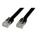 MicroConnect Network Cable Flat U/UTP Cat.6 3m Black