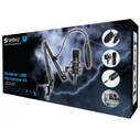 Sandberg Streamer USB Microphone Kit Σετ Πυκνωτικό Μικρόφωνο USB Shock Mounted για Studio