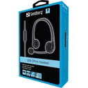 Sandberg USB Office Headset On Ear Multimedia Ακουστικά με μικρόφωνο USB-A