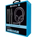 Sandberg MiniJack Chat Headset On Ear Multimedia Ακουστικά με μικρόφωνο και σύνδεση 3.5mm Jack
