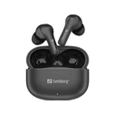 Sandberg Bluetooth Ακουστικά Play'n Go In-ear Handsfree με Θήκη Φόρτισης Μαύρα