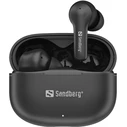 Sandberg Bluetooth Ακουστικά Play'n Go In-ear Handsfree με Θήκη Φόρτισης Μαύρα