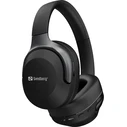 Sandberg Travel Ασύρματα Ενσύρματα Over Ear Ακουστικά με 30 ώρες Λειτουργίας Μαύρα