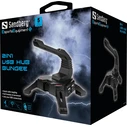 Sandberg Mouse Bungee 2in1 USB Hub Black