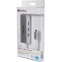 Sandberg USB Hub 3 Ports USB 3.0 with USB-C Silver