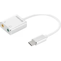 Sandberg Εξωτερική USB-C Κάρτα Ήχου 2.0 σε Λευκό χρώμα 136-26