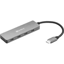 Sandberg Μετατροπέας Hub 4 Θυρών USB-C Γκρι 136-41
