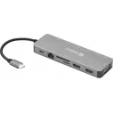 Sandberg USB-C Docking Station HDMI 4K PD Dual Monitor Silver 136-45