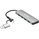 Sandberg USB Hub 4-Port USB 3.0 with USB-A Connection Grey