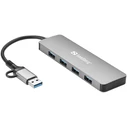 Sandberg USB Hub 4-Port USB 3.0 with USB-A Connection Grey