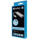 Sandberg USB Hub 4-Port USB 3.0 with USB-A Connection Grey