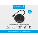 Sandberg Μετατροπείς Αντάπτορες Docking Station για 2 Σκληρούς Δίσκους SATA