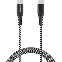 Sandberg Καλώδια Δικτύου Survivor Braided USB 2.0 Cable USB-C male - USB-C 100W PD White 1m
