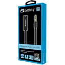 Sandberg Μετατροπέας Bluetooth Receiver με θύρα εξόδου 3.5mm Jack και Μικρόφωνο 450-11