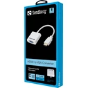 Sandberg Μετατροπέας HDMI male σε VGA female Λευκό
