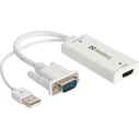 Sandberg Μετατροπείς - Αντάπτορες HDMI female σε USB-A VGA male Λευκό