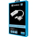 Sandberg Μετατροπείς - Αντάπτορες HDMI female σε USB-A VGA male Λευκό