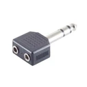 MicroConnect Μετατροπέας 6.3mm male σε 3.5mm 2x female