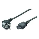 Microconnect Power Cord CEE 7/7 to IEC C5 1.8m Angled Schuko, Black