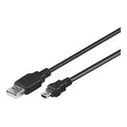 MicroConnect Μετατροπείς και Αντάπτορες Usb-A σε Mini USB 1 m Μαύρο USBAMB51