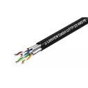 Lanview U/UTP Cat.6a Καλώδιο Δικτύου Ethernet Εξωτερικού Χώρου 500m Μαύρο (χωρίς ακροδέκτες) LVN122445