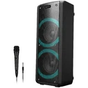 Συστήματα all-in-one Denver BPS-352 Bluetooth party speaker με USB, microSD, AUX, FM radio και 2 είσοδοι μικροφώνου, μαύρο