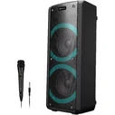 Συστήματα all-in-one Denver BPS-352 Bluetooth party speaker με USB, microSD, AUX, FM radio και 2 είσοδοι μικροφώνου, μαύρο