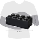Lego Κουτί Αποθήκευσης Brick 8 - Μαύρο