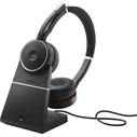 Jabra Ακουστικά Bluetooth Evolve 75 VOIP Headset UC Duo + Link 370 + Dock Charger
