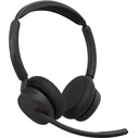 Jabra Evolve3 45 Stereo Link 390a MS Stand Ασύρματα On-Ear Ακουστικά με Μικρόφωνο και Bluetooth
