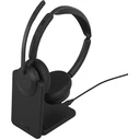 Jabra Evolve3 45 Stereo Link 390a MS Stand Ασύρματα On-Ear Ακουστικά με Μικρόφωνο και Bluetooth