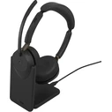 Jabra Evolve3 65 Stereo Link 390a MS Stand Wireless On‑Ear Multimedia Headset with Microphone and Bluetooth