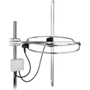 Maximum TV Base External Television Antenna Silver Coaxial Cable Connection