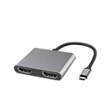 MicroConnect Μετατροπέας USB-C male σε HDMI 2x female