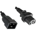 Microconnect Power Cord IEC C20 to IEC C15 1.8m Black (PE152018)
