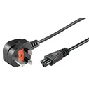 MicroConnect Network Cables Type G UK IEC C5 Cable 0.5m Black