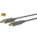 Microconnect Premium Optic DisplayPort 1.4 to HDMI 2.0 Cable, 30 m (DP to HDMI, Black)