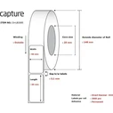 Capture Αυτοκόλλητες Ετικέτες σε Ρολό για Εκτυπωτή Ετικετών 90x60mm 8τμχ