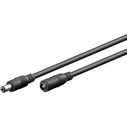 MicroConnect DC Cable 5.50 x 2.50 mm 10 m Male to Female Black
