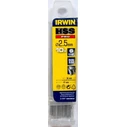 Irwin Σετ 10 Τρυπάνια HSS με Κυλινδρικό Στέλεχος για Μέταλλο, Model 10502256