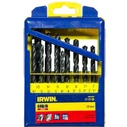 Irwin 19-Piece HSS Drill Bit Set for Metal 1-10mm with Cylindrical Shank - 10502500