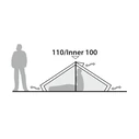 Robens Starlight 2 Exp Winter Tunnel Camping / Mountaineering Tent Green for 2 Persons Waterproof 5000mm 215x100x100 cm (Model 130404)