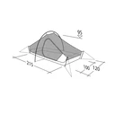 Robens Chaser 2 LW Tunnel Tent - White - 3-Season - 2-Person - Waterproof 2000 mm - 225x165x95 cm - Model 130436