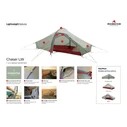 Robens Chaser 2 LW Tunnel Tent - White - 3-Season - 2-Person - Waterproof 2000 mm - 225x165x95 cm - Model 130436