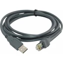 Zebra Adapter Cable USB A male RJ45 Black 2.1m