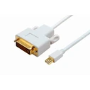 MicroConnect Μετατροπέας mini DisplayPort male σε DVI-D female Λευκό 1τμχ MDPDVI1
