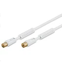 MicroConnect Network Cable Coax male female White 10m